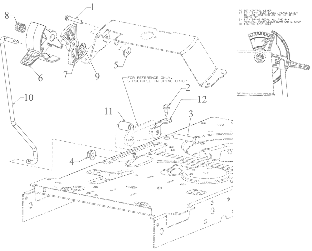 Controls Diagram and Parts List for 13AM77SSA00 2024 Yard Machines Lawn Tractor